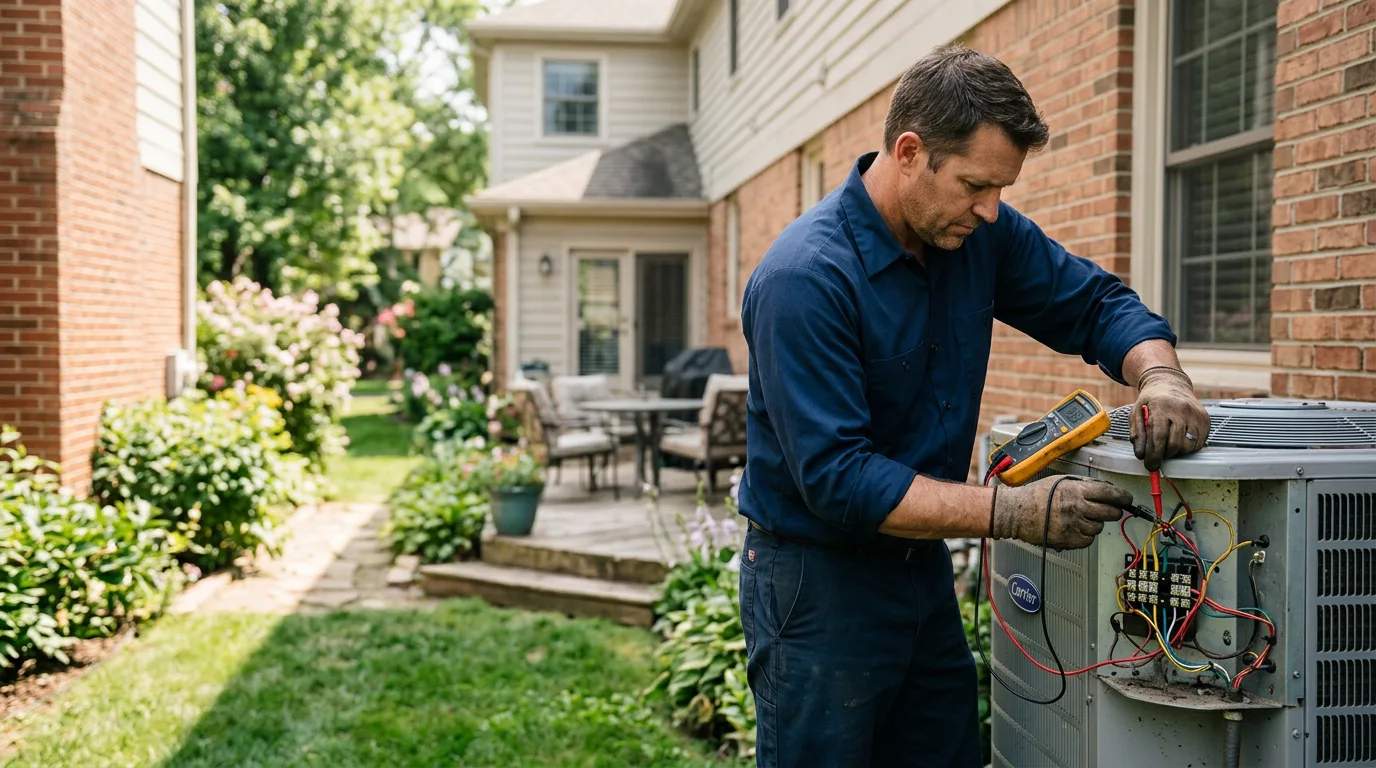 HVAC technician working near Roosevelt, NJ